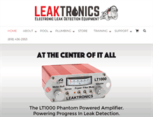 Tablet Screenshot of leaktronics.com